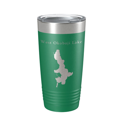 West Okoboji Lake Map Tumbler Travel Mug Insulated Laser Engraved Coffee Cup Iowa 20 oz-9