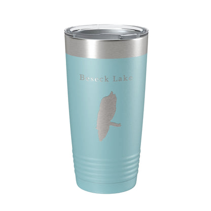 Beseck Lake Map Tumbler Travel Mug Insulated Laser Engraved Coffee Cup Connecticut 20 oz-13