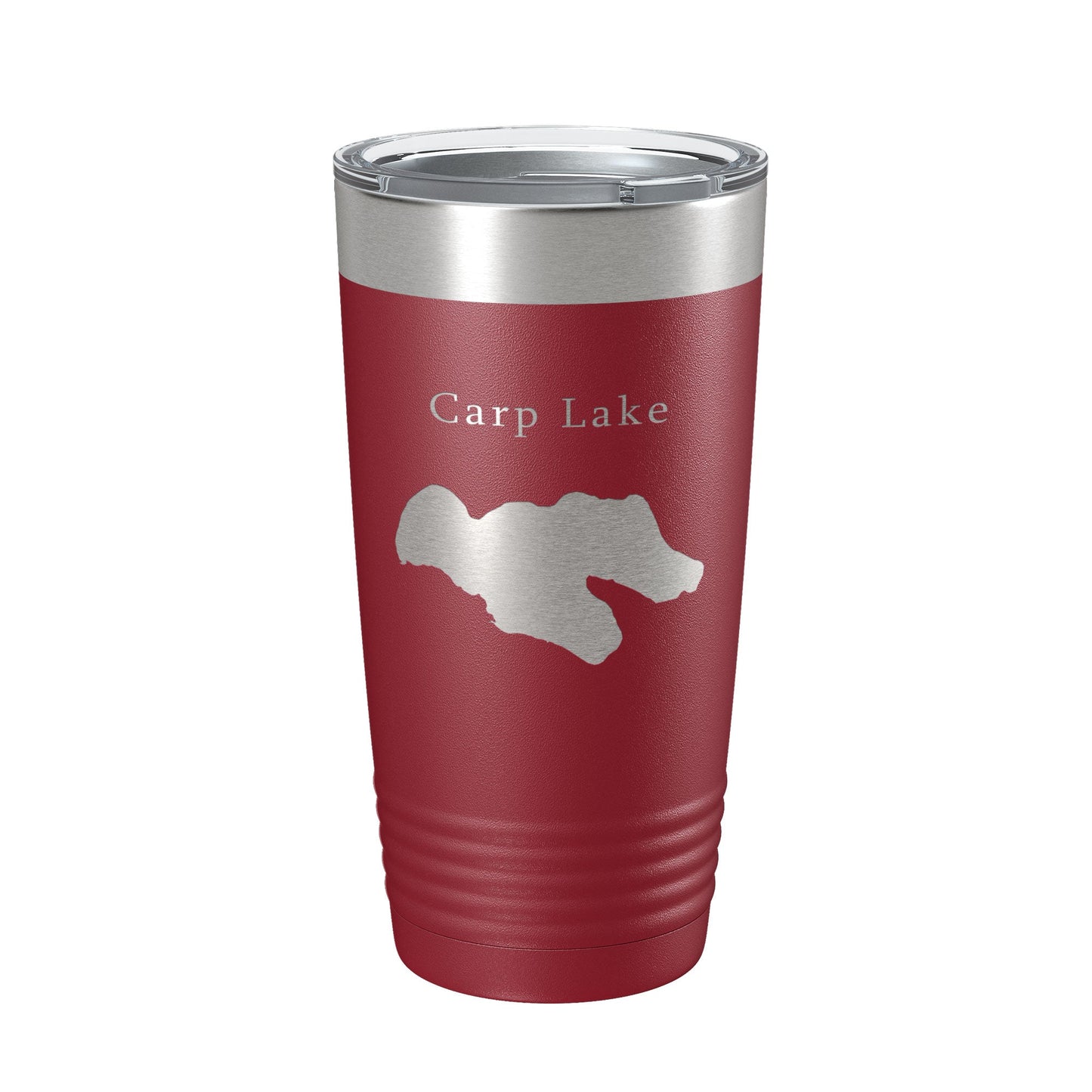 Carp Lake Map Tumbler Travel Mug Insulated Laser Engraved Coffee Cup Michigan 20 oz-18