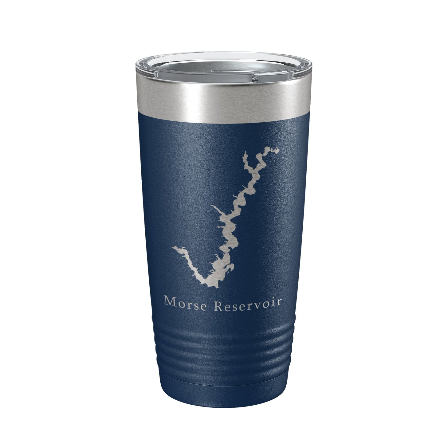 Morse Reservoir Tumbler Lake Map Travel Mug Insulated Laser Engraved Coffee Cup Indiana 20 oz-2
