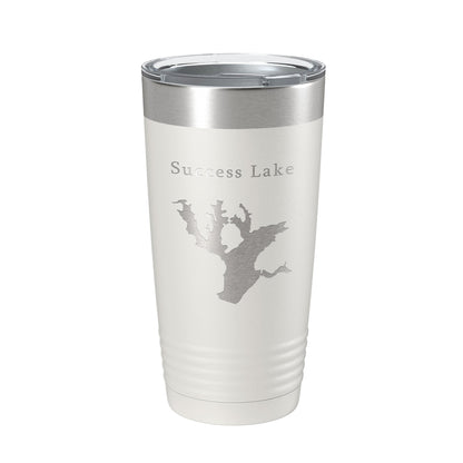 Success Lake Map Tumbler Travel Mug Insulated Laser Engraved Coffee Cup California 20 oz-7