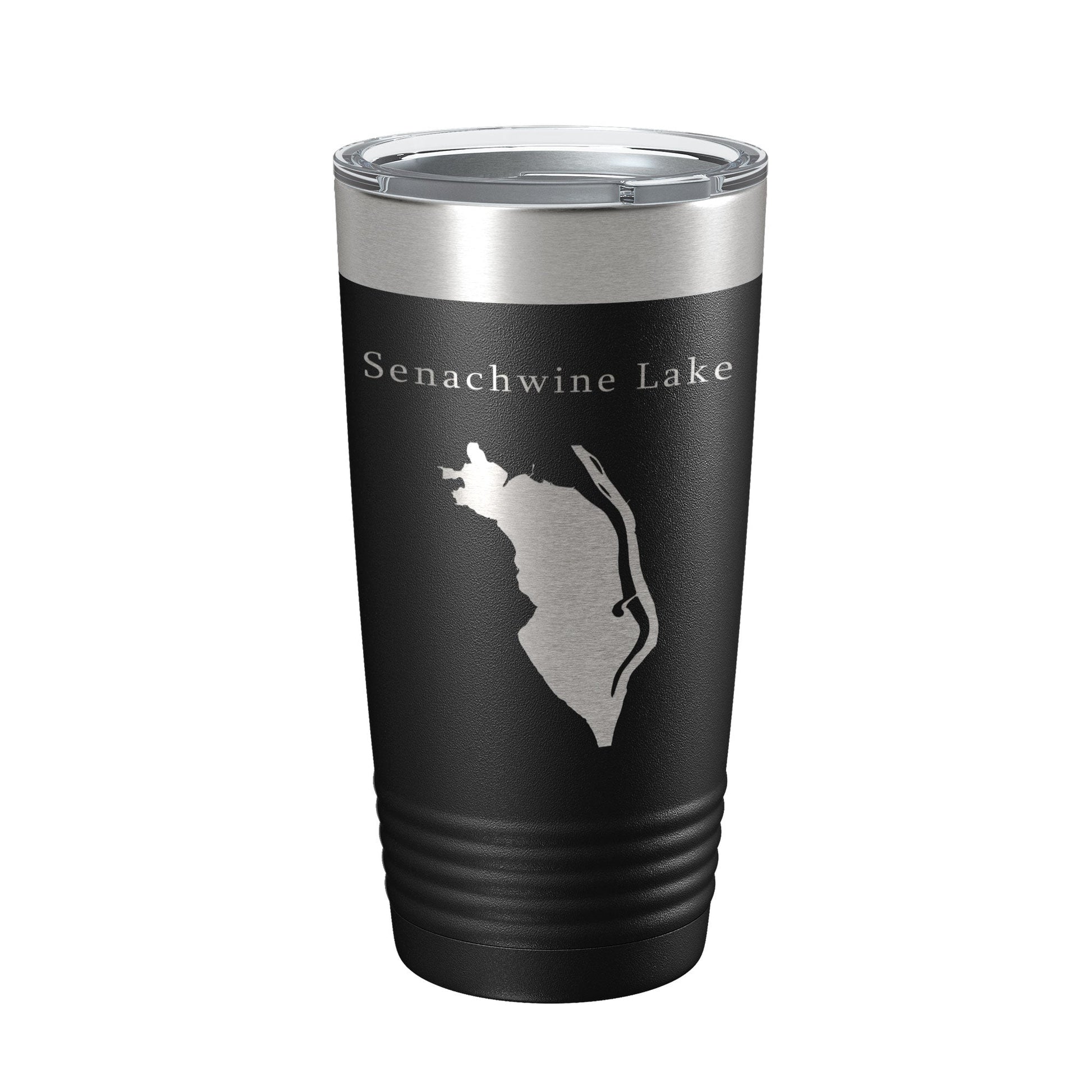 Senachwine Lake Map Tumbler Travel Mug Insulated Laser Engraved Coffee Cup Goose Swan Sawmill Lakes Illinois River 20 oz-0