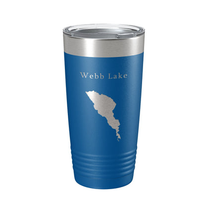 Webb Lake Map Tumbler Travel Mug Insulated Laser Engraved Coffee Cup Maine 20 oz-6