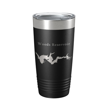 Woods Reservoir Tumbler Lake Map Travel Mug Insulated Laser Engraved Coffee Cup Tennessee 20 oz-5