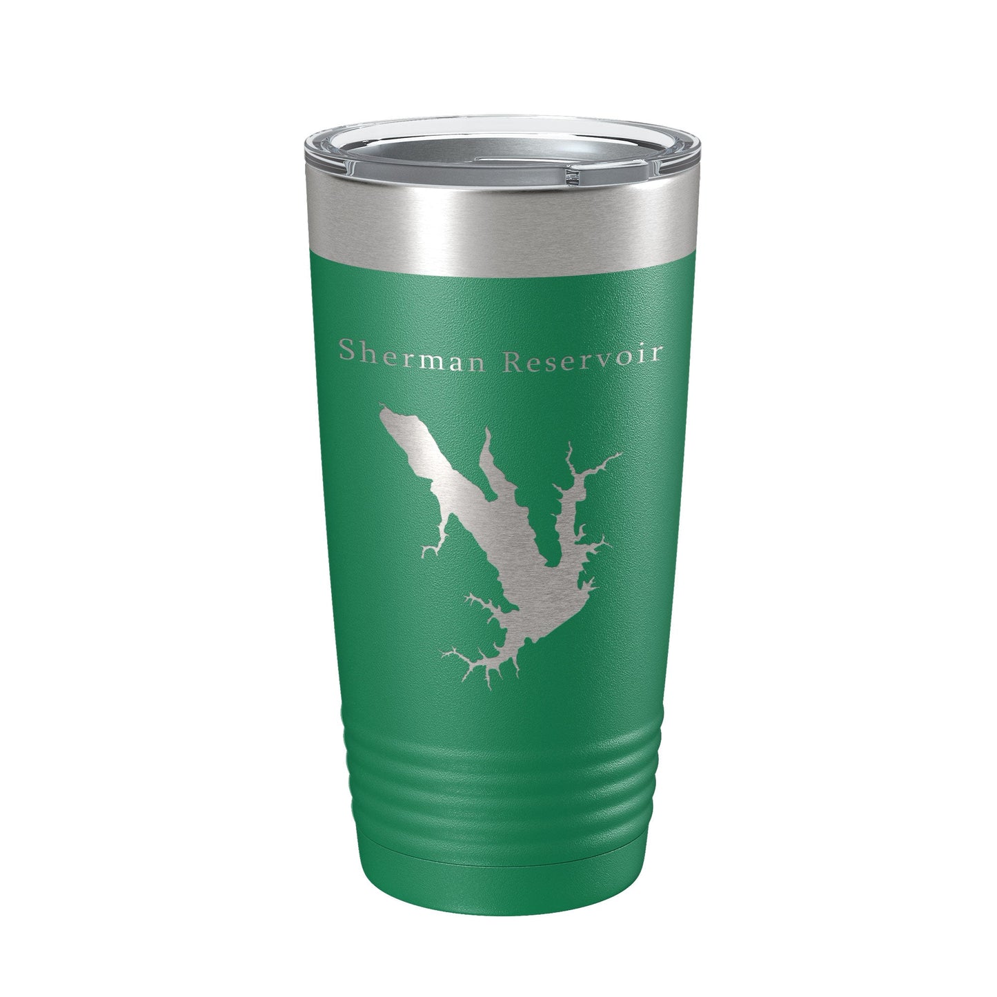 Sherman Reservoir Tumbler Lake Map Travel Mug Insulated Laser Engraved Coffee Cup Nebraska 20 oz-9