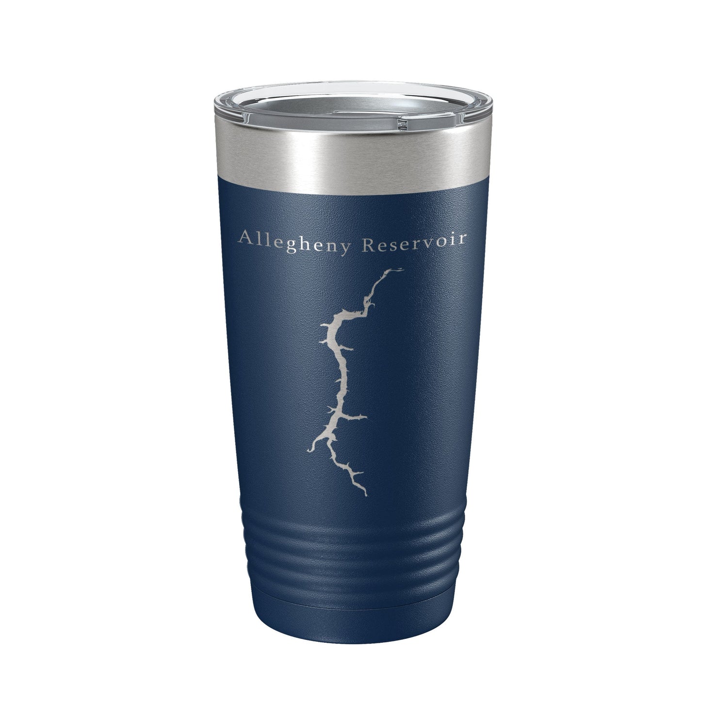 Allegheny Reservoir Tumbler Lake Map Travel Mug Insulated Laser Engraved Coffee Cup New York Pennsylvania 20 oz-8