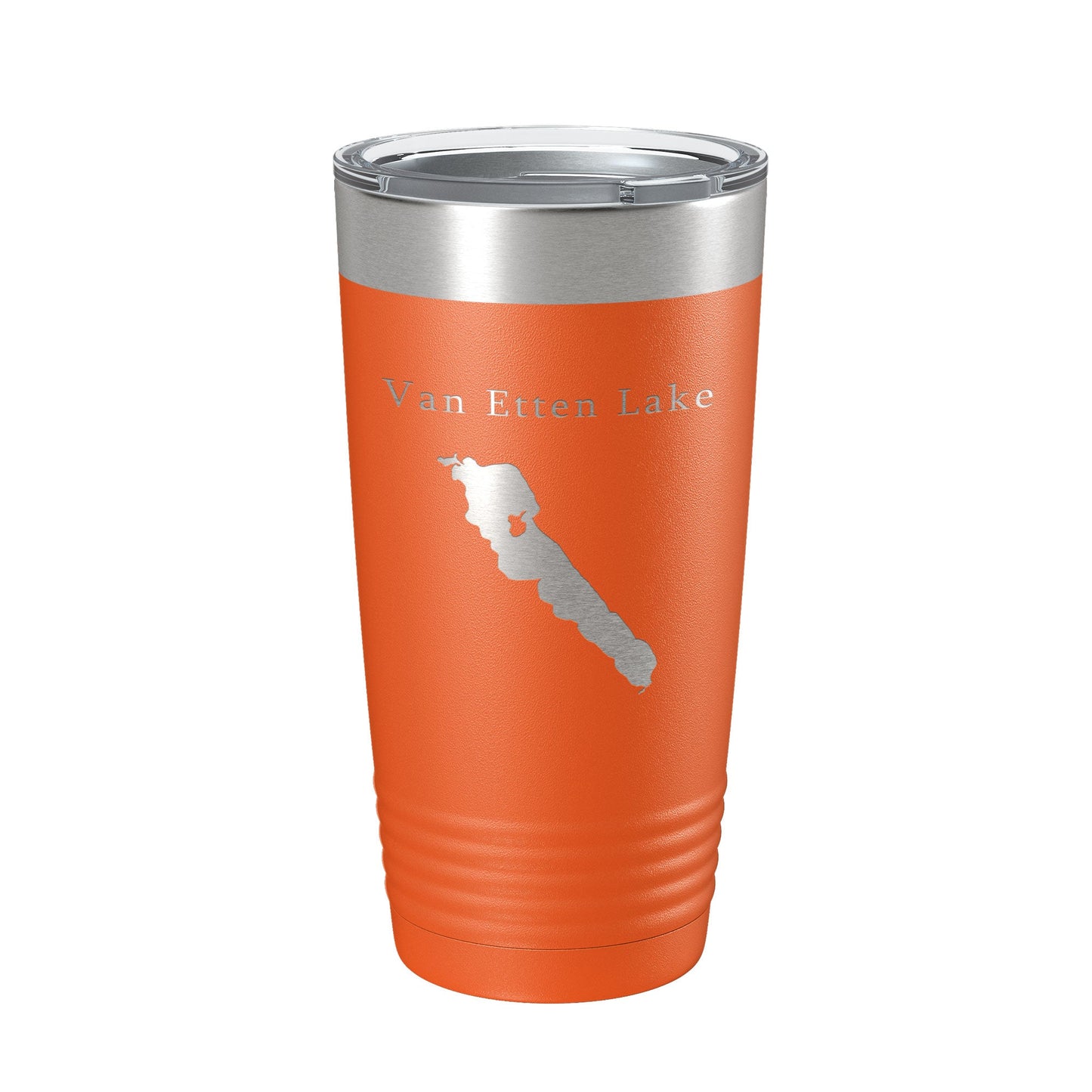 Van Etten Lake Map Tumbler Travel Mug Insulated Laser Engraved Coffee Cup Michigan 20 oz-17