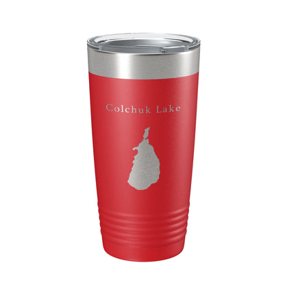 Colchuk Lake Map Tumbler Travel Mug Insulated Laser Engraved Coffee Cup Washington 20 oz-10