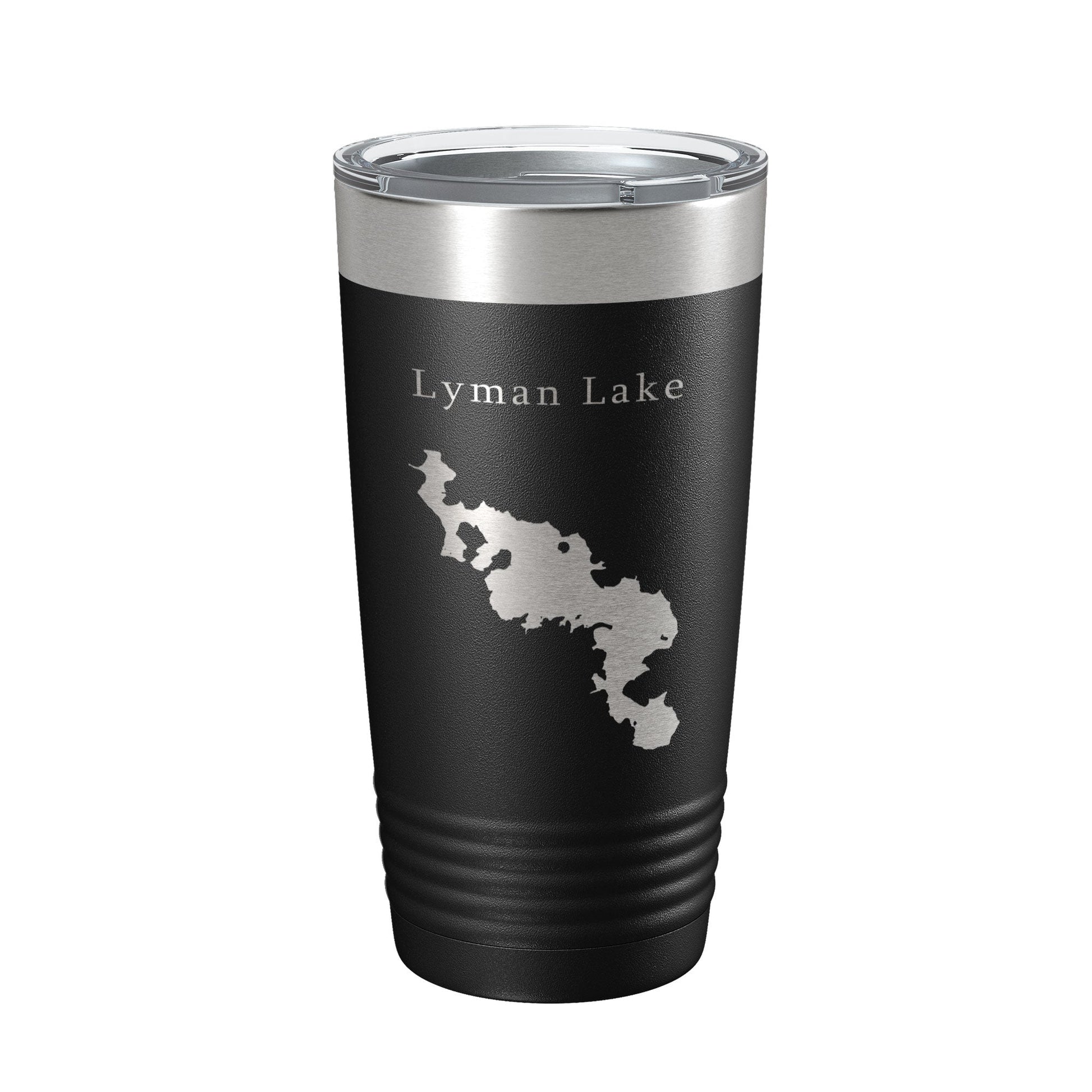 Lyman Lake Map Tumbler Travel Mug Insulated Laser Engraved Coffee Cup Arizona 20 oz-0