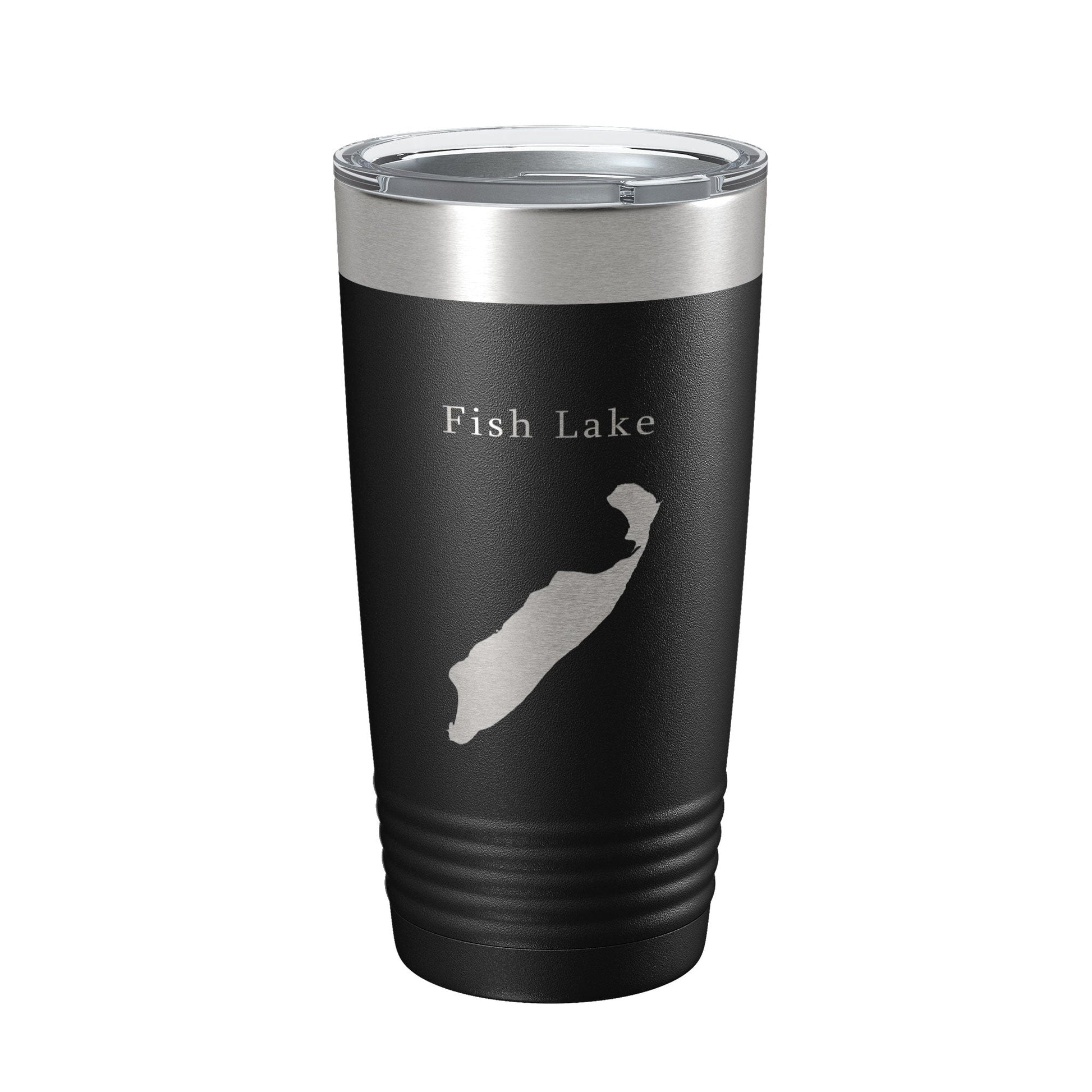 Fish Lake Map Tumbler Travel Mug Insulated Laser Engraved Coffee Cup Utah 20 oz-5