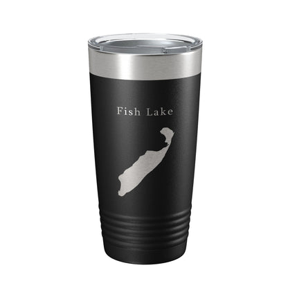 Fish Lake Map Tumbler Travel Mug Insulated Laser Engraved Coffee Cup Utah 20 oz-5