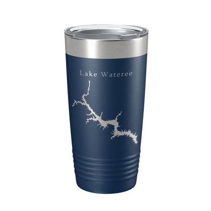 Lake Wateree Stumpy Pond Map Tumbler Travel Mug Insulated Laser Engraved Coffee Cup South Carolina 20 oz-2