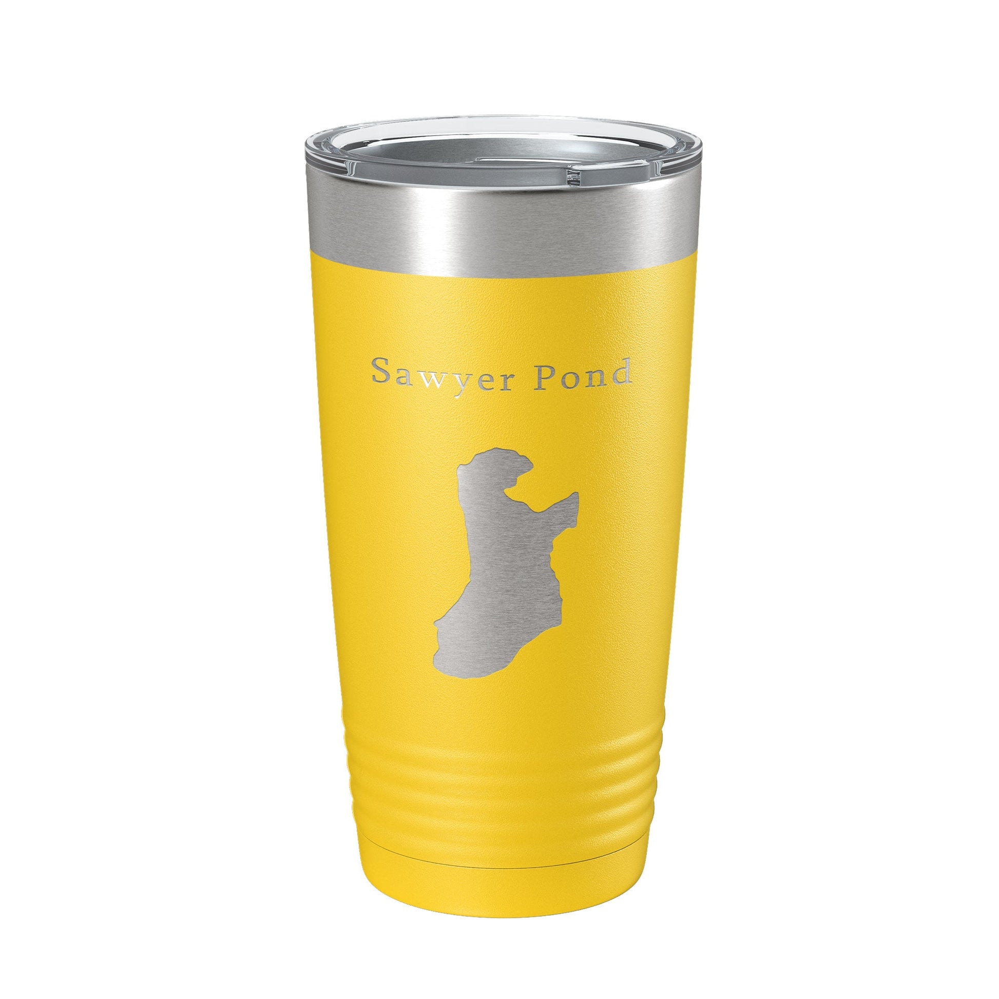 Sawyer Pond Tumbler Lake Map Travel Mug Insulated Laser Engraved Coffee Cup Maine 20 oz-4