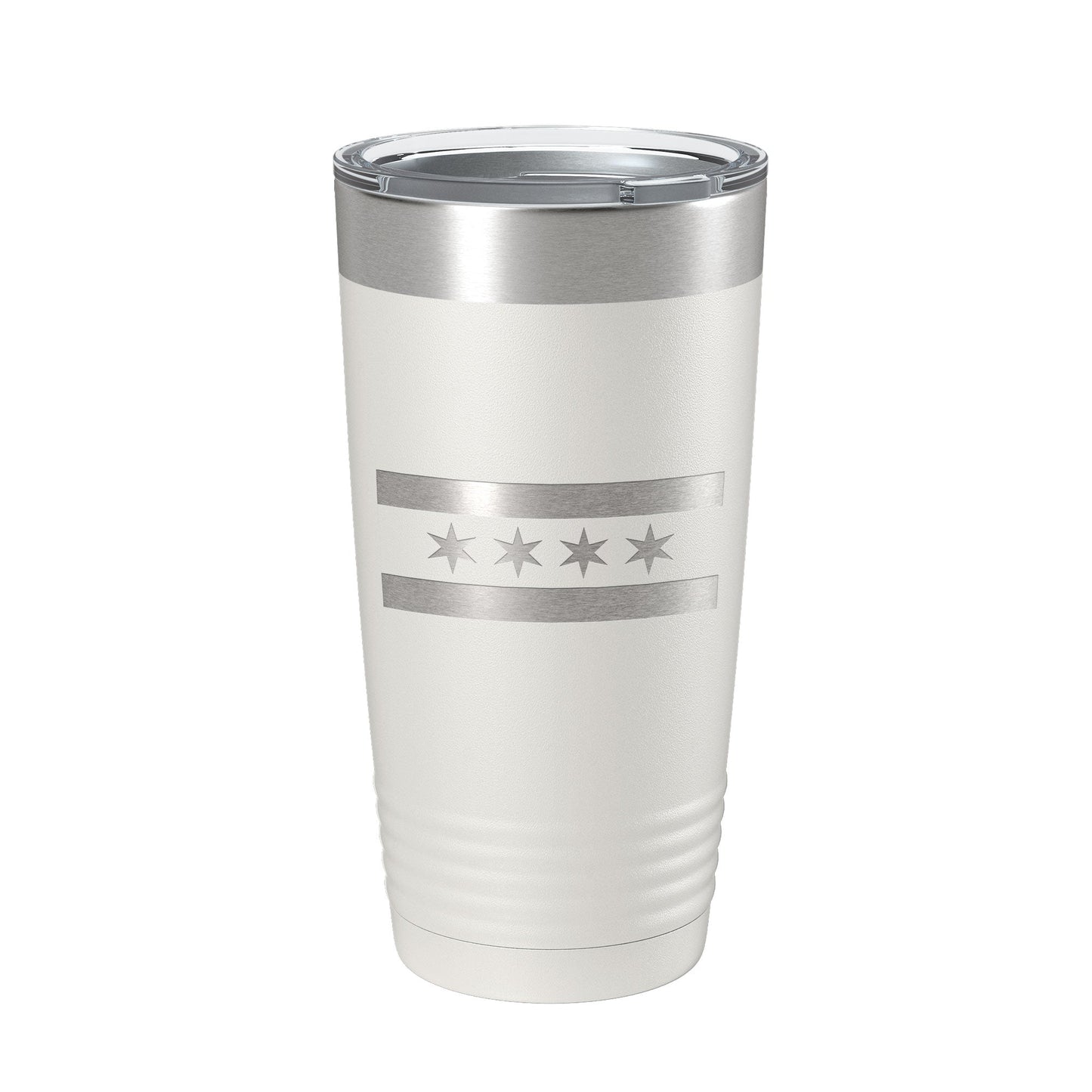 Chicago IL Flag Tumbler Chitown Travel Mug Gift Insulated Laser Engraved Coffee Cup 20 oz-7