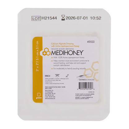 Honey Impregnated Wound Dressing MEDIHONEY® Square 2 X 2 Inch Sterile