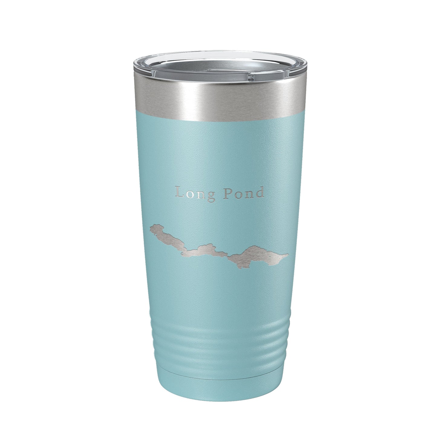 Long Pond Tumbler Lake Map Travel Mug Insulated Laser Engraved Coffee Cup Maine 20 oz-13