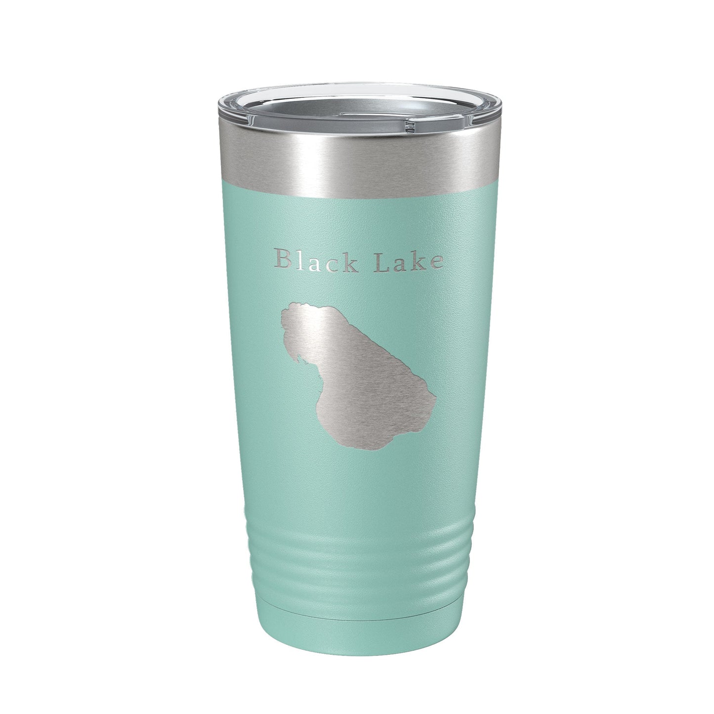 Black Lake Map Tumbler Travel Mug Insulated Laser Engraved Coffee Cup Michigan 20 oz-12