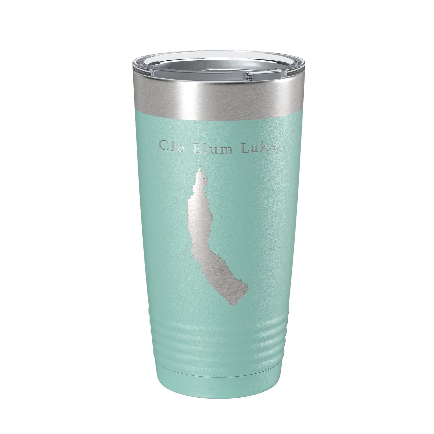 Cle Elum Lake Map Tumbler Travel Mug Insulated Laser Engraved Coffee Cup Washington 20 oz-12