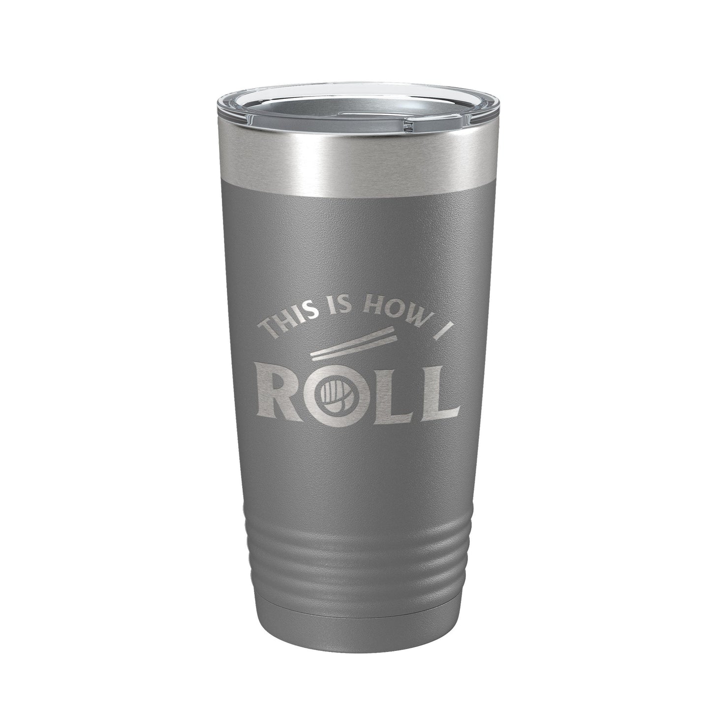 Sushi Tumbler This Is How I Roll Travel Mug Insulated Laser Engraved Coffee Cup 20 oz-16