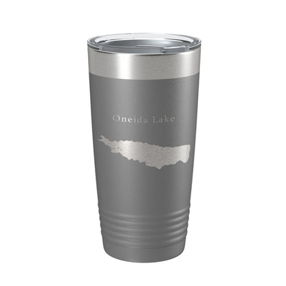 Oneida Lake Map Tumbler Travel Mug Insulated Laser Engraved Coffee Cup New York 20 oz-16