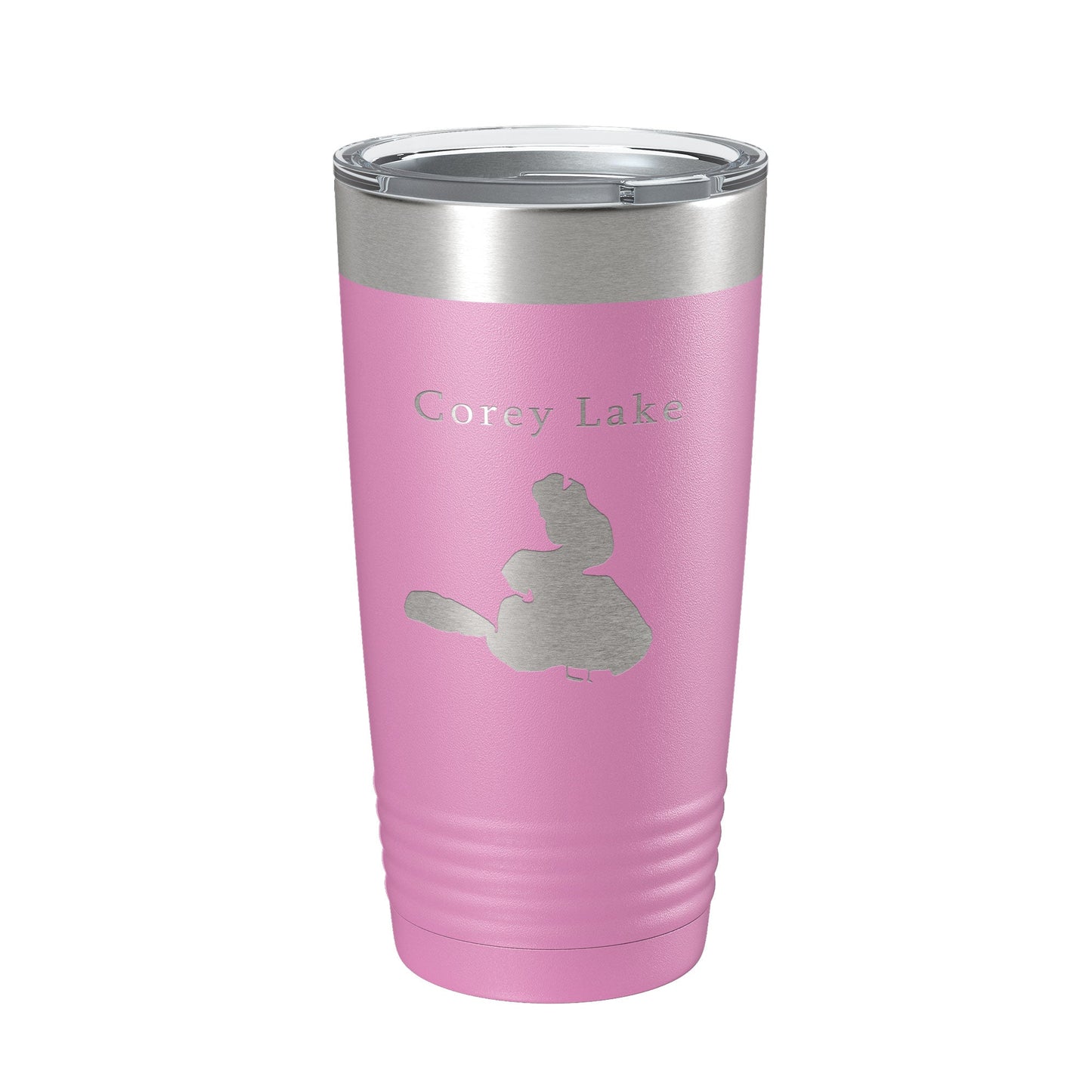 Corey Lake Map Tumbler Travel Mug Insulated Laser Engraved Coffee Cup Michigan 20 oz-14