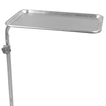 Mayo Instrument Stand McKesson Hand Operated Single Post U-Shaped Base Small Tray