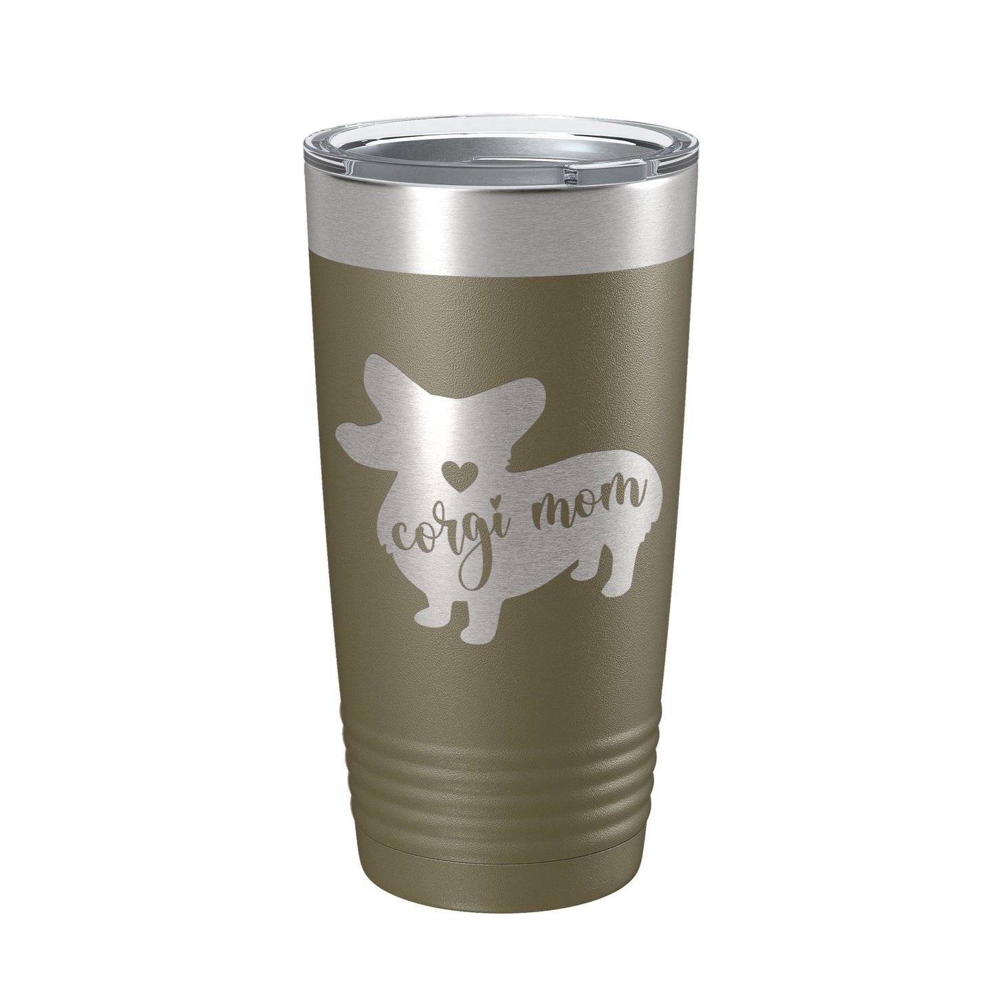Corgi Mom Tumbler Dog Travel Mug Gift Insulated Laser Engraved Coffee Cup 20 oz-21