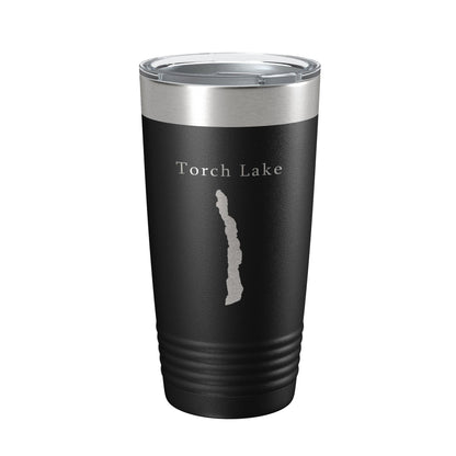 Torch Lake Map Tumbler Travel Mug Insulated Laser Engraved Coffee Cup Michigan 20 oz-5