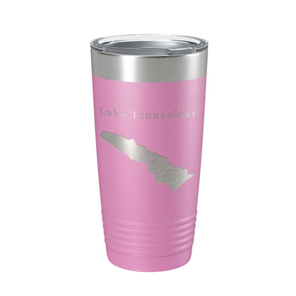 Lake Tchukolako Map Tumbler Travel Mug Insulated Laser Engraved Coffee Cup Georgia 20 oz-14
