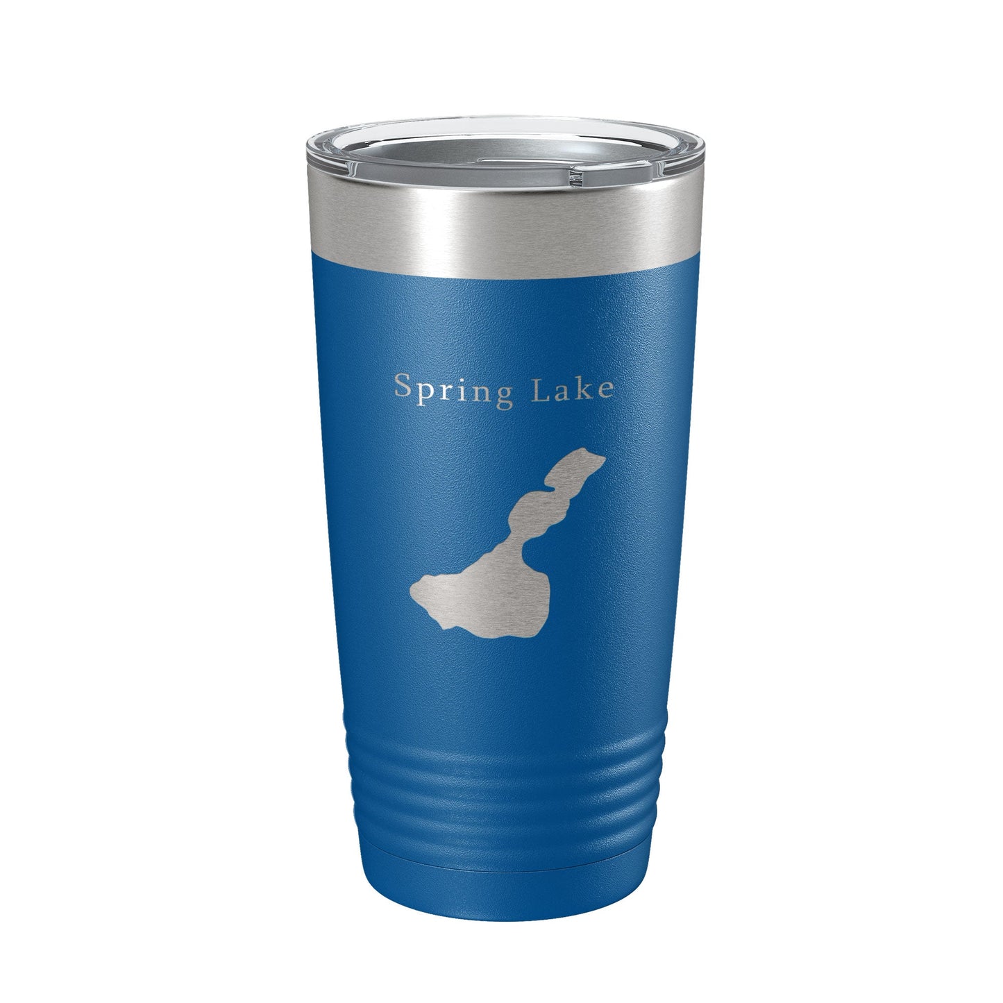 Spring Lake Map Tumbler Travel Mug Insulated Laser Engraved Coffee Cup Wisconsin Waukesha County Town of Mukwonago 20 oz-6