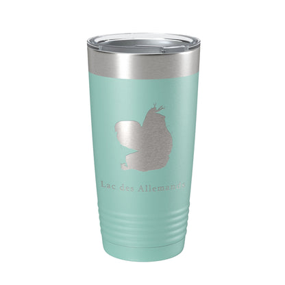Lac des Allemands Tumbler Lake Map Travel Mug Insulated Laser Engraved Coffee Cup Louisiana 20 oz-12