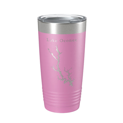Lake Oconee Map Tumbler Travel Mug Insulated Laser Engraved Coffee Cup Georgia 20 oz-14