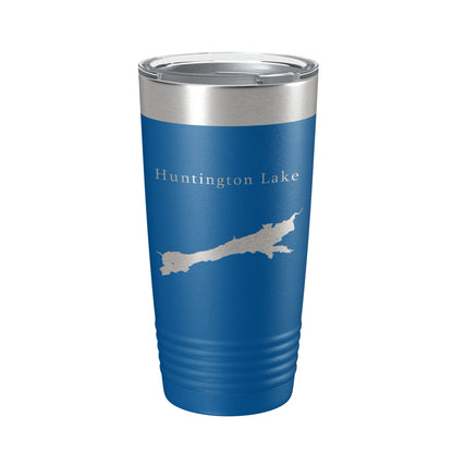 Huntington Lake Map Tumbler Travel Mug Insulated Laser Engraved Coffee Cup California 20 oz-6