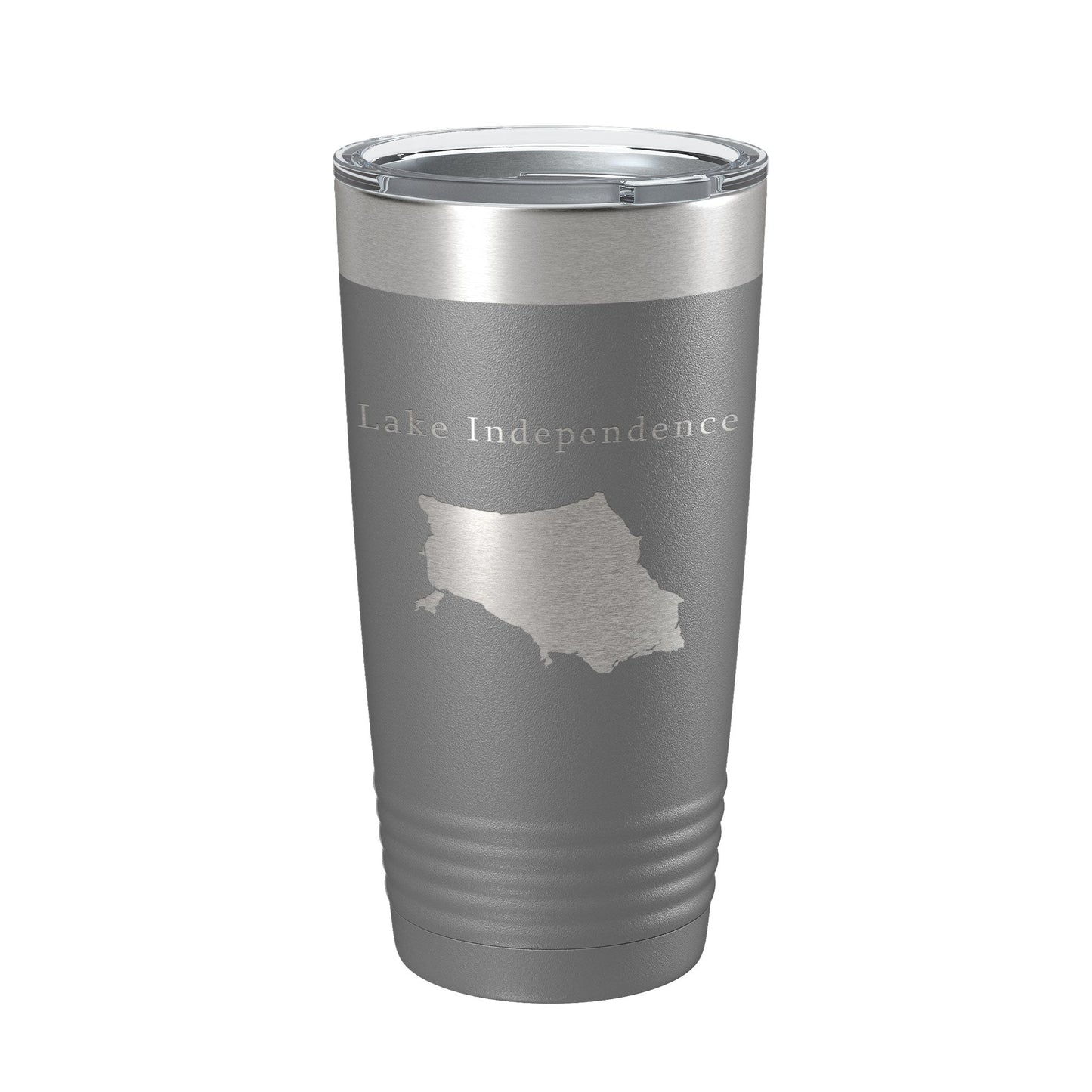 Lake Independence Map Tumbler Travel Mug Insulated Laser Engraved Coffee Cup Michigan 20 oz-16