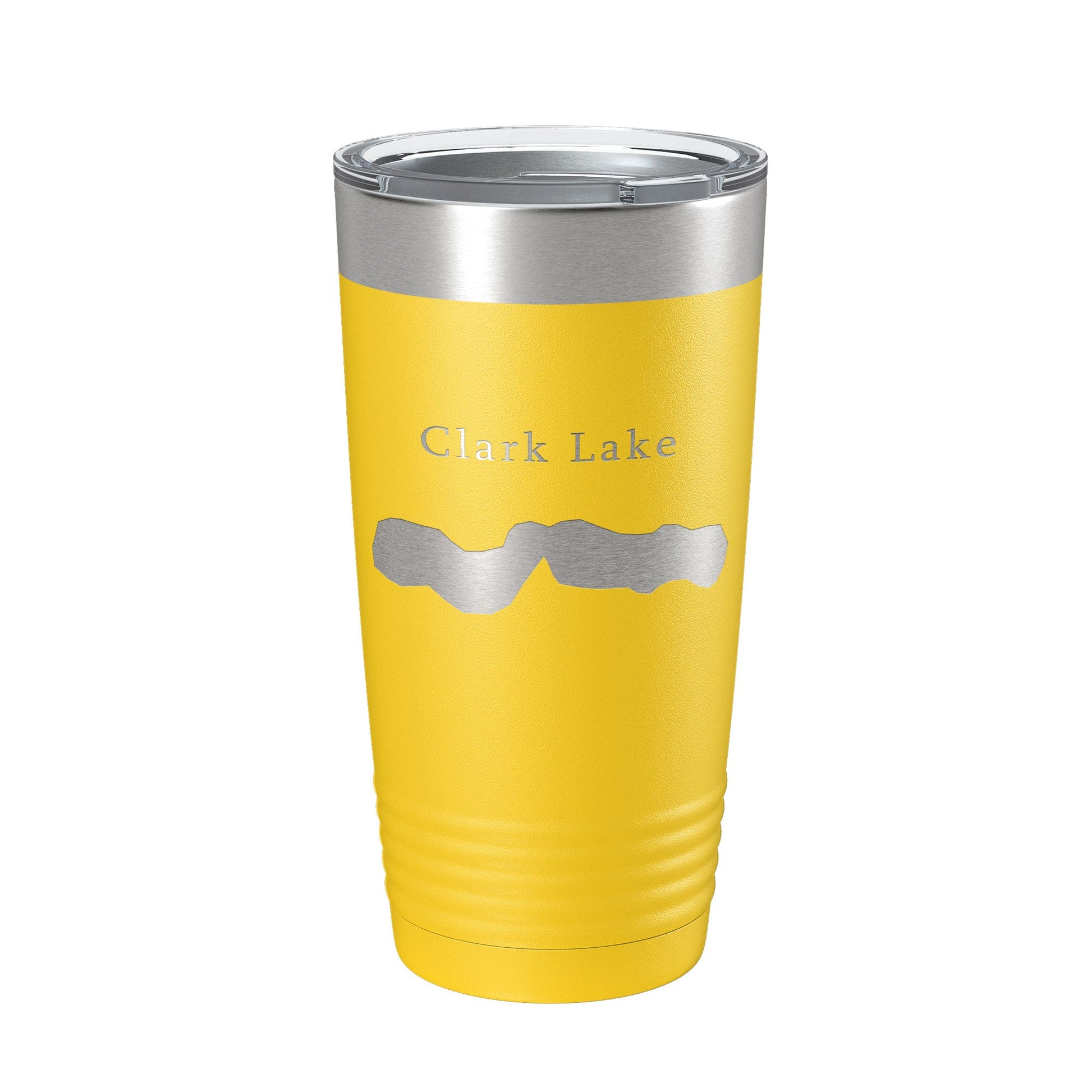 Clark Lake Map Tumbler Travel Mug Insulated Laser Engraved Coffee Cup Michigan 20 oz-4