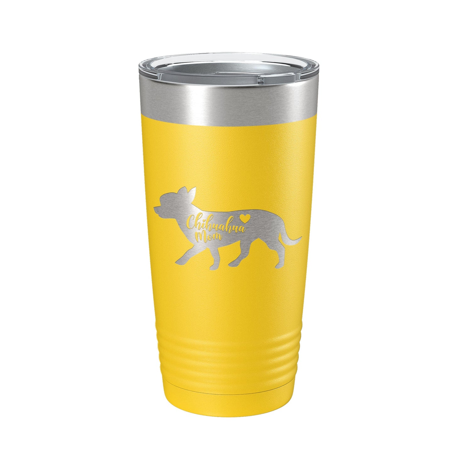 Chihuahua Mom Tumbler Dog Travel Mug Gift Insulated Laser Engraved Coffee Cup 20 oz-19
