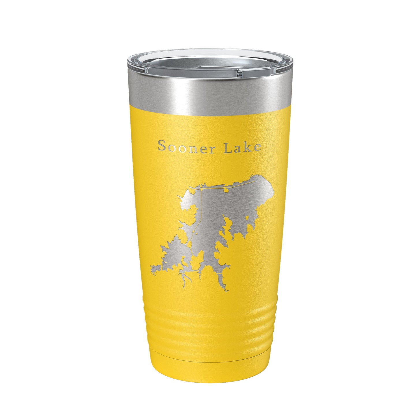 Sooner Lake Map Tumbler Travel Mug Insulated Laser Engraved Coffee Cup Oklahoma 20 oz-19