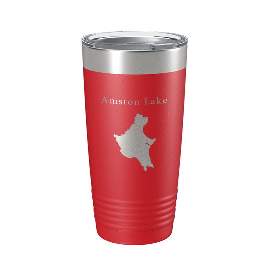 Amston Lake Map Tumbler Travel Mug Insulated Laser Engraved Coffee Cup Connecticut 20 oz-10