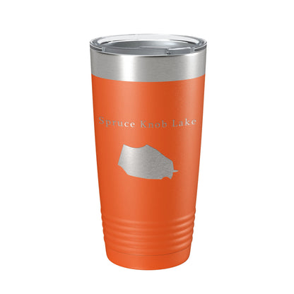 Spruce Knob Lake Map Tumbler Travel Mug Insulated Laser Engraved Coffee Cup West Virginia 20 oz-17