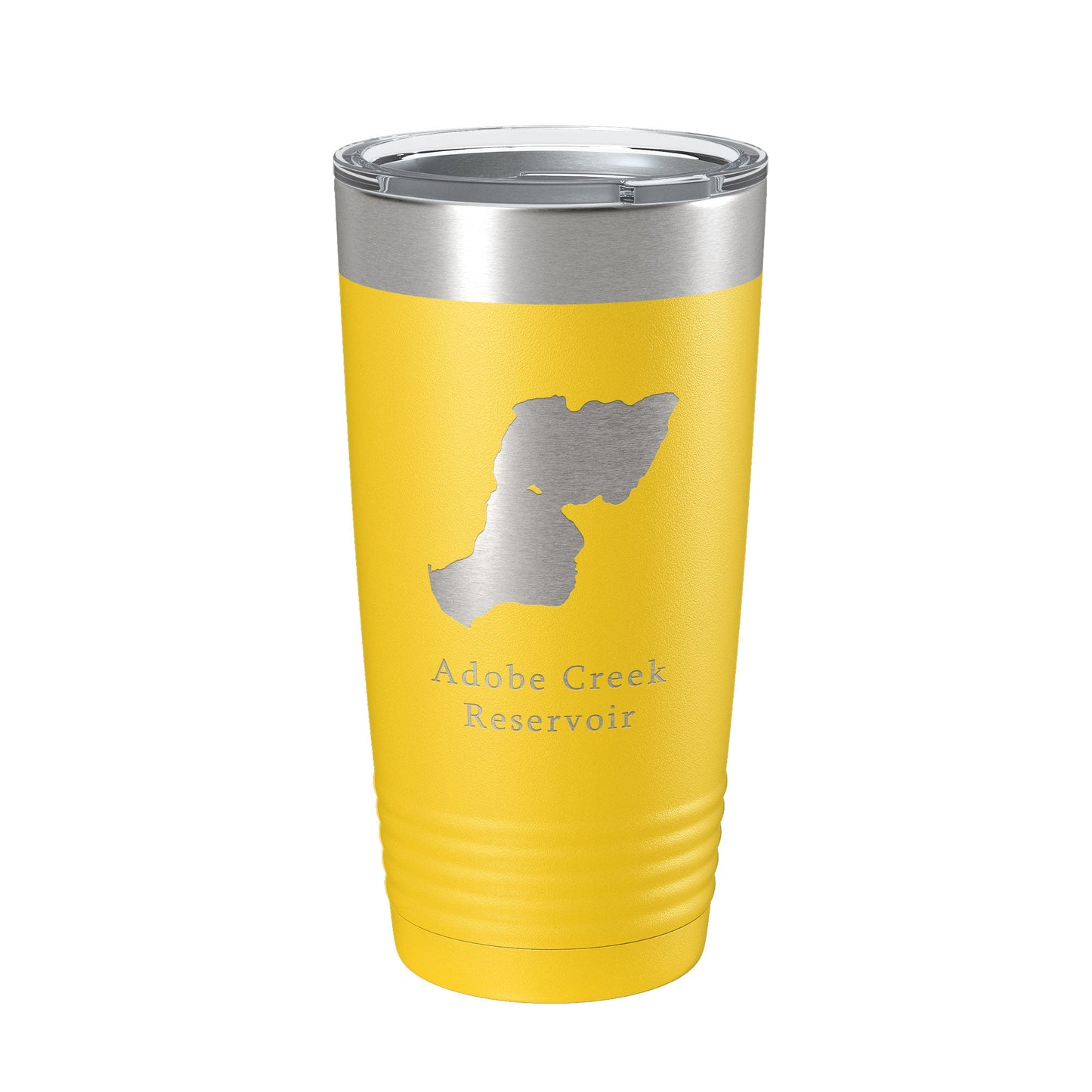 Adobe Creek Reservoir Tumbler Lake Map Travel Mug Insulated Laser Engraved Coffee Cup Colorado 20 oz-19