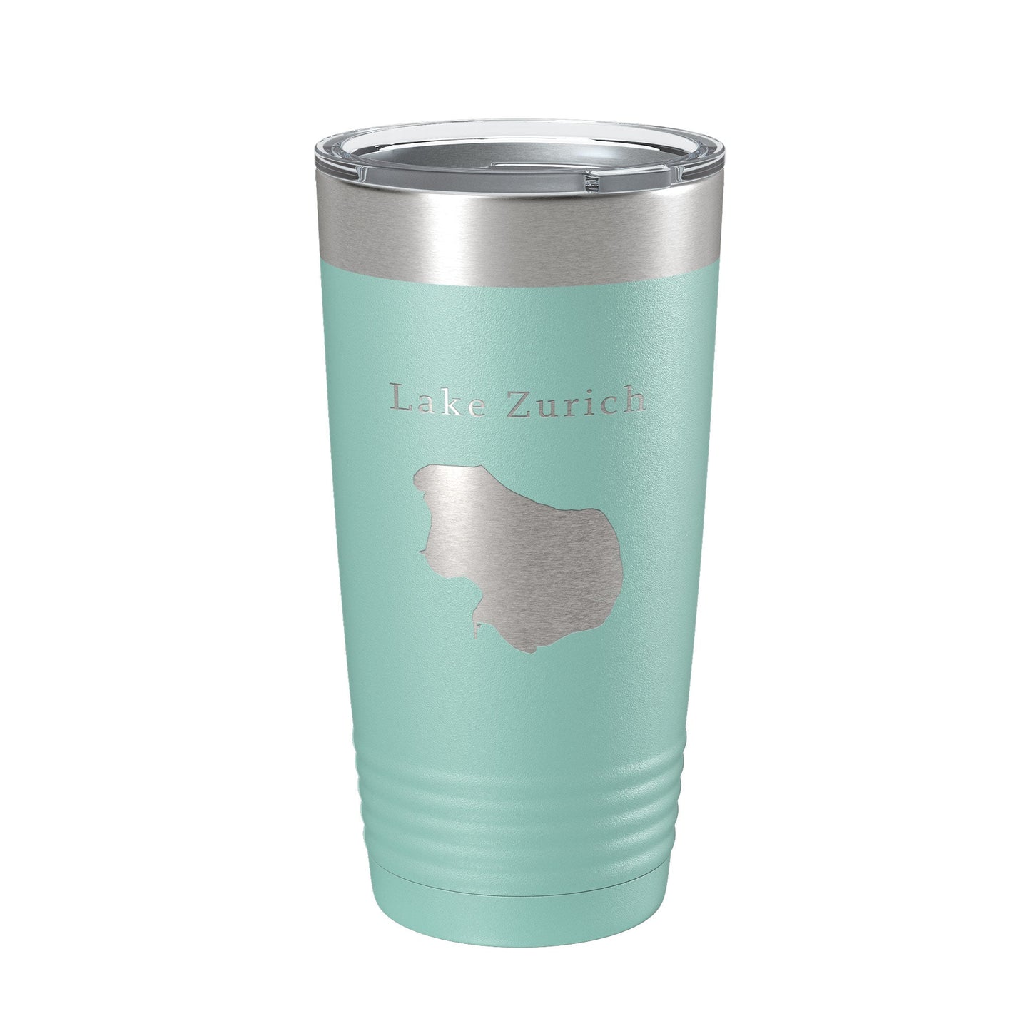 Lake Zurich Map Tumbler Travel Mug Insulated Laser Engraved Coffee Cup Illinois 20 oz-12