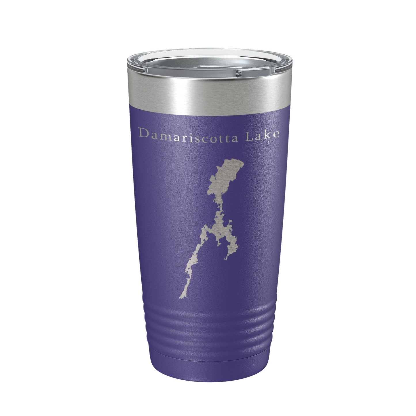 Damariscotta Lake Map Tumbler Travel Mug Insulated Laser Engraved Coffee Cup Maine 20 oz-15