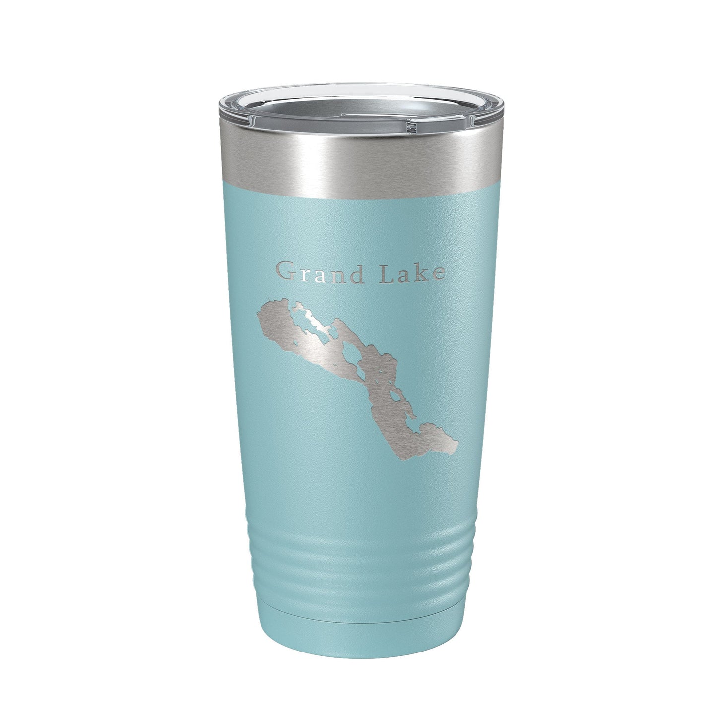 Grand Lake Map Tumbler Travel Mug Insulated Laser Engraved Coffee Cup Michigan 20 oz-13