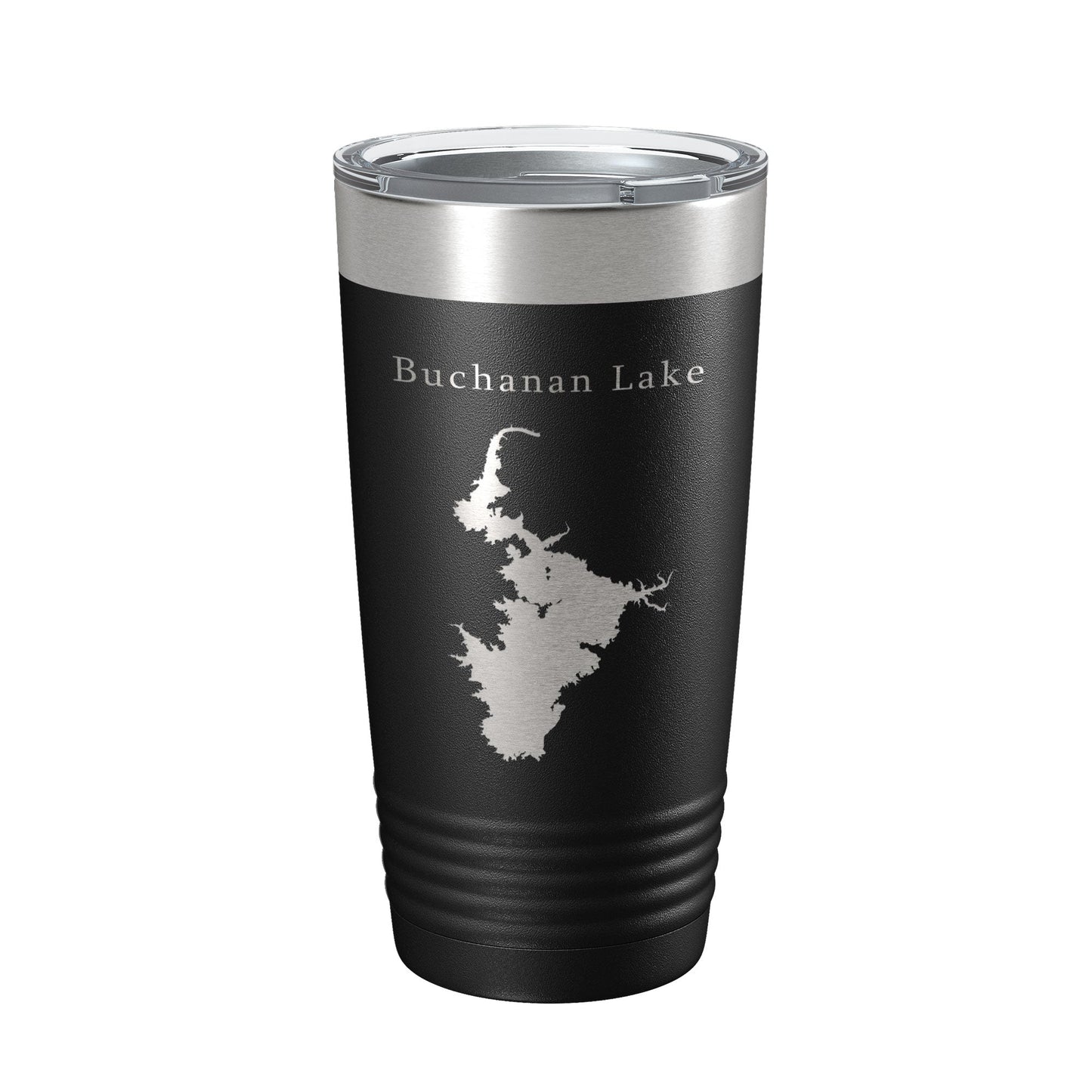 Buchanan Lake Map Tumbler Travel Mug Insulated Laser Engraved Coffee Cup Texas 20 oz-5