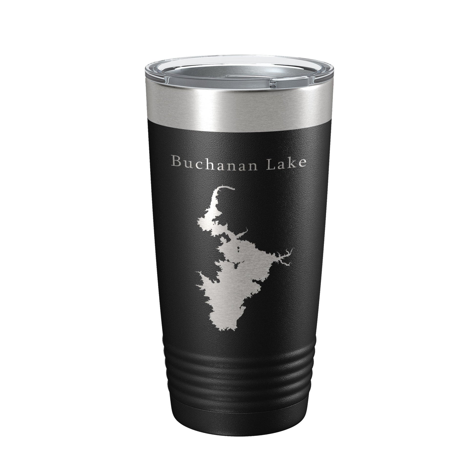 Buchanan Lake Map Tumbler Travel Mug Insulated Laser Engraved Coffee Cup Texas 20 oz-5