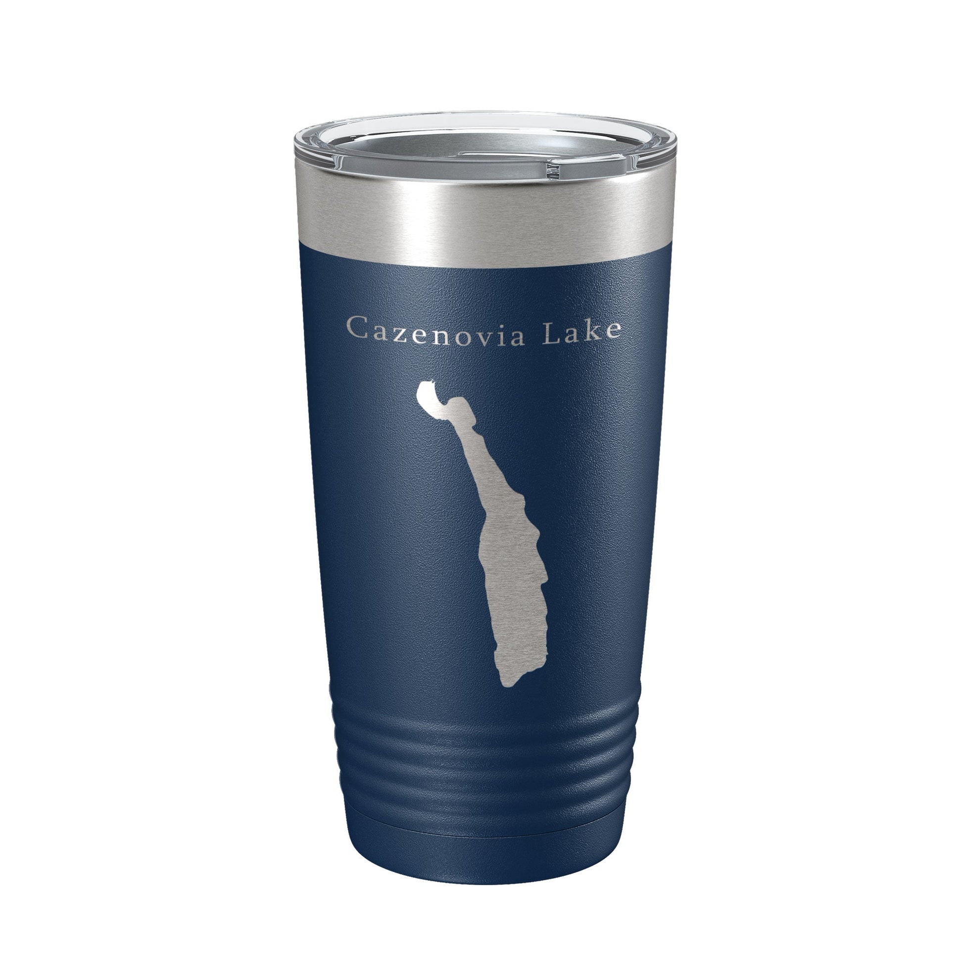 Cazenovia Lake Map Tumbler Travel Mug Insulated Laser Engraved Coffee Cup New York 20 oz-2