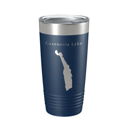 Cazenovia Lake Map Tumbler Travel Mug Insulated Laser Engraved Coffee Cup New York 20 oz-8