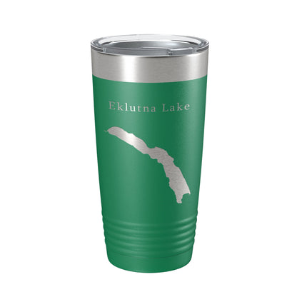 Eklutna Lake Map Tumbler Travel Mug Insulated Laser Engraved Coffee Cup Alaska 20 oz-9