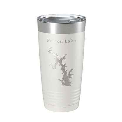 Falcon Lake International Reservoir Lago Map Tumbler Travel Mug Insulated Laser Engraved Coffee Cup Texas 20 oz-7