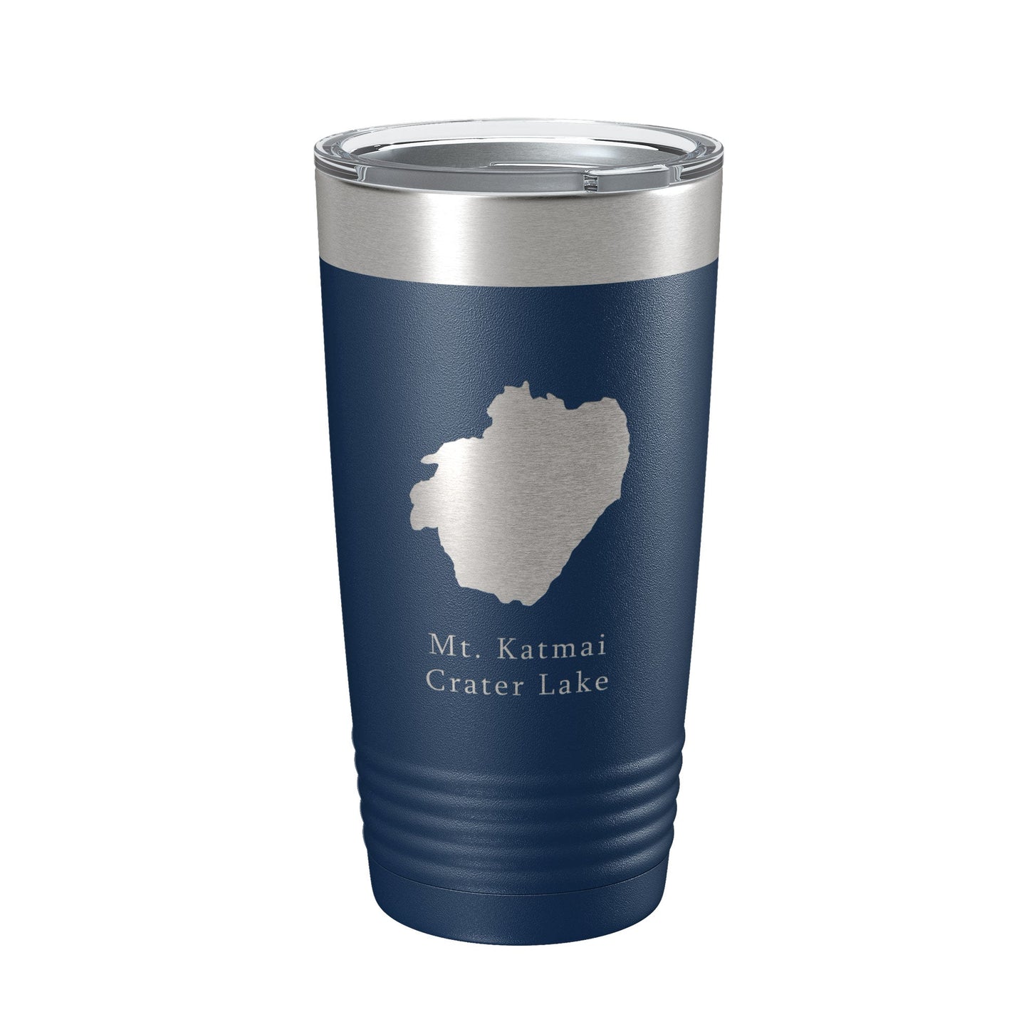 Mt. Katmai Crater Lake Map Tumbler Travel Mug Insulated Laser Engraved Coffee Cup Alaska 20 oz-2